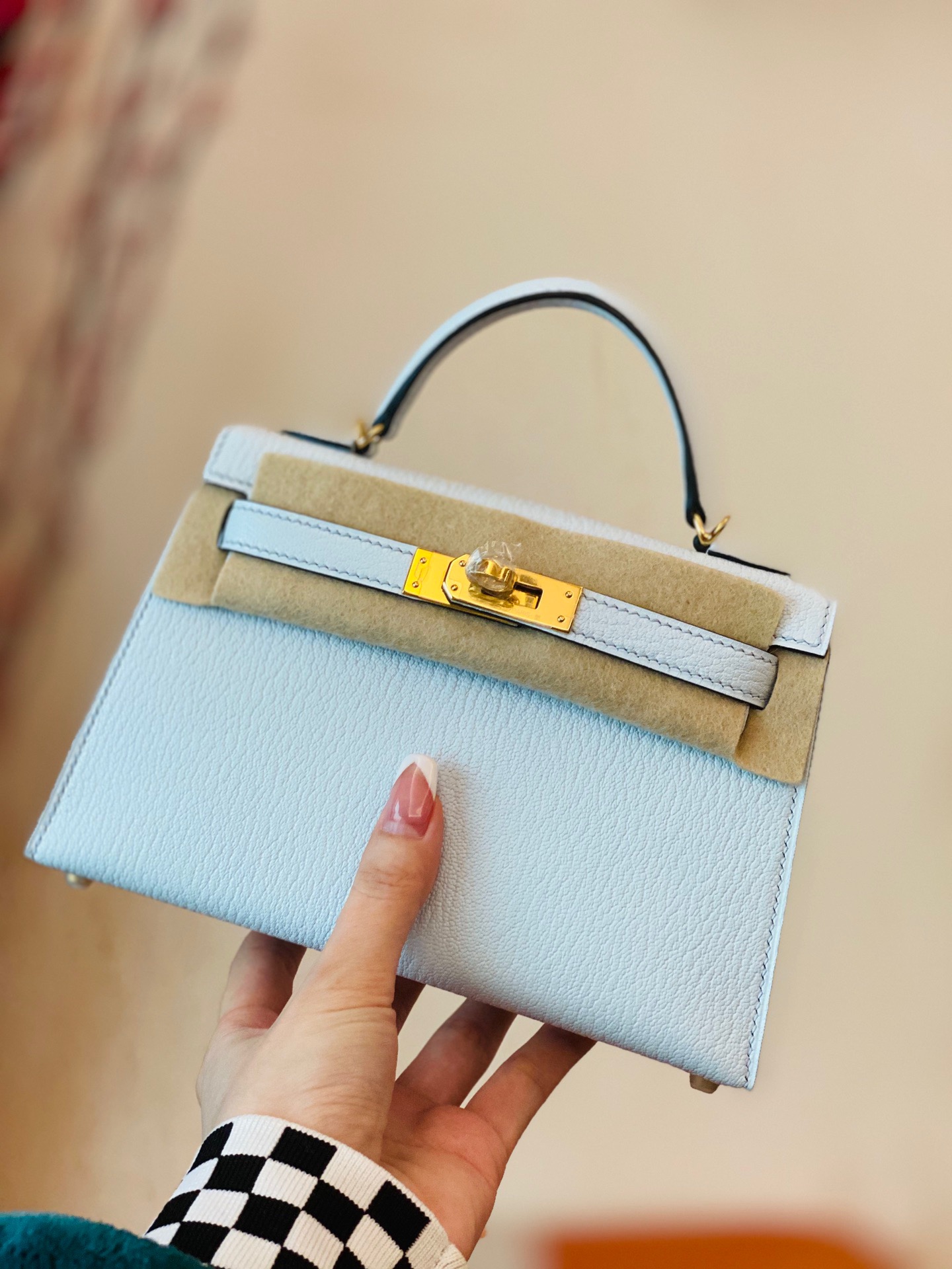 HM Mini KL Chevre T0 Blue Brume