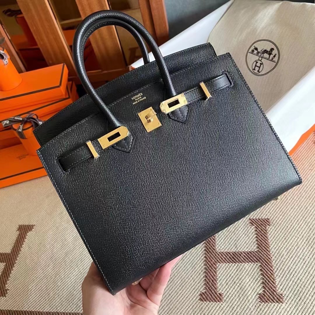 Expo 2020 Dubai HM BK 25cm Epsom Leather 89 Noir