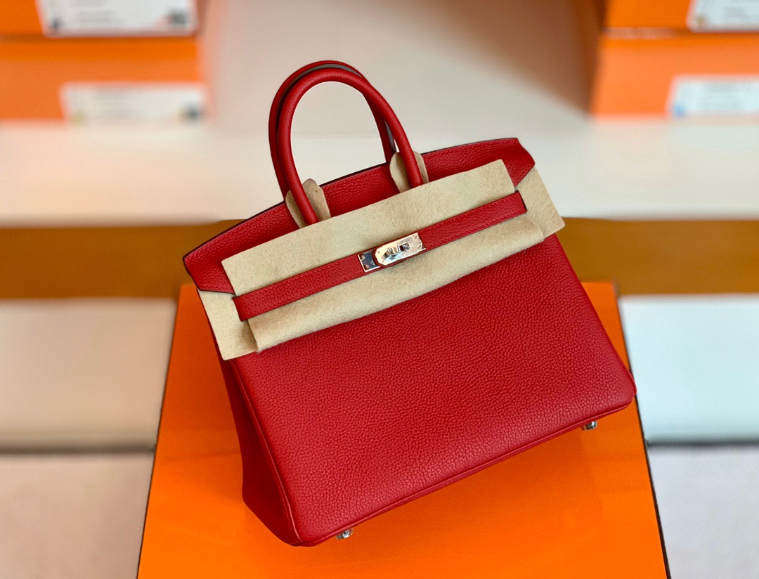 BK 25cm Q5国旗红 rouge casaque Togo皮 银扣