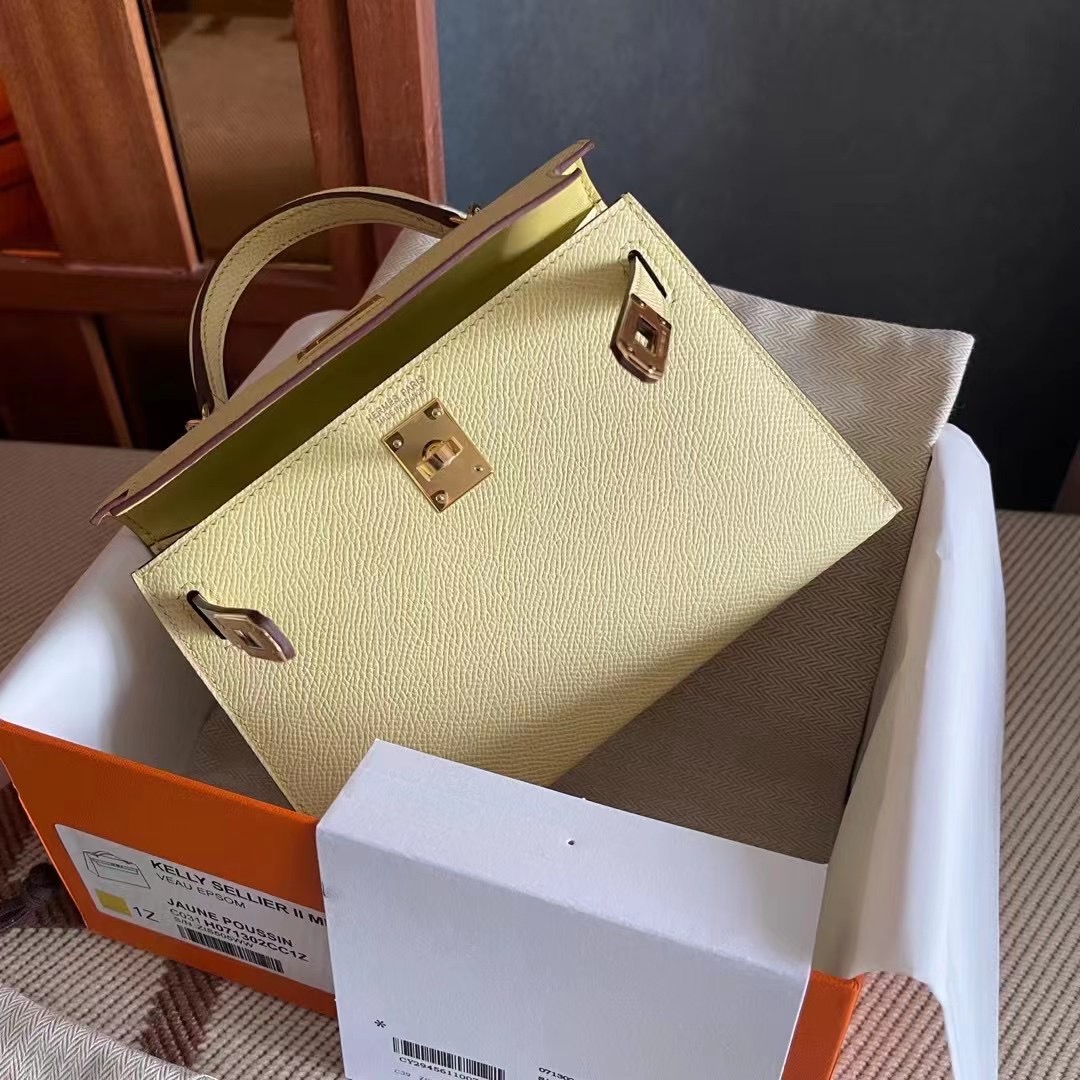 Kuwait HM KL mini 二代  epsom 1Z jaune poussin  小鸡黄  金 ghw