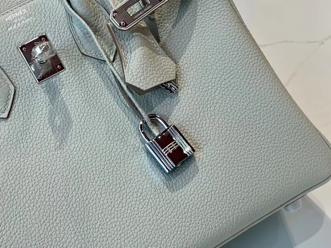 BK25cm ck80 Gray Perle珍珠灰/金扣 togo，一级手工缝制