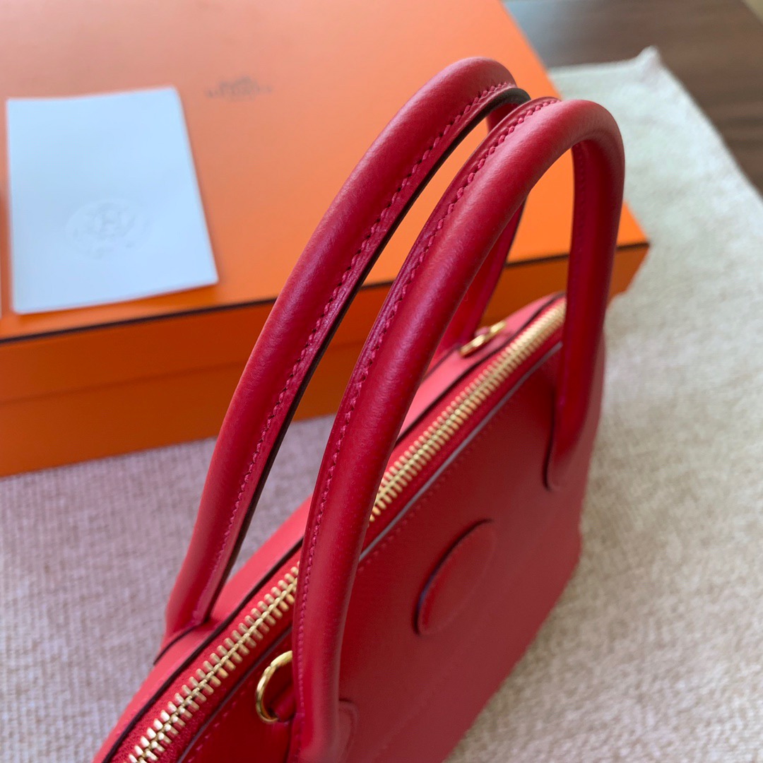 Saudi Arabia HM Bolide 27cm Q5 Rose casaque 国旗红 原厂Epsom
