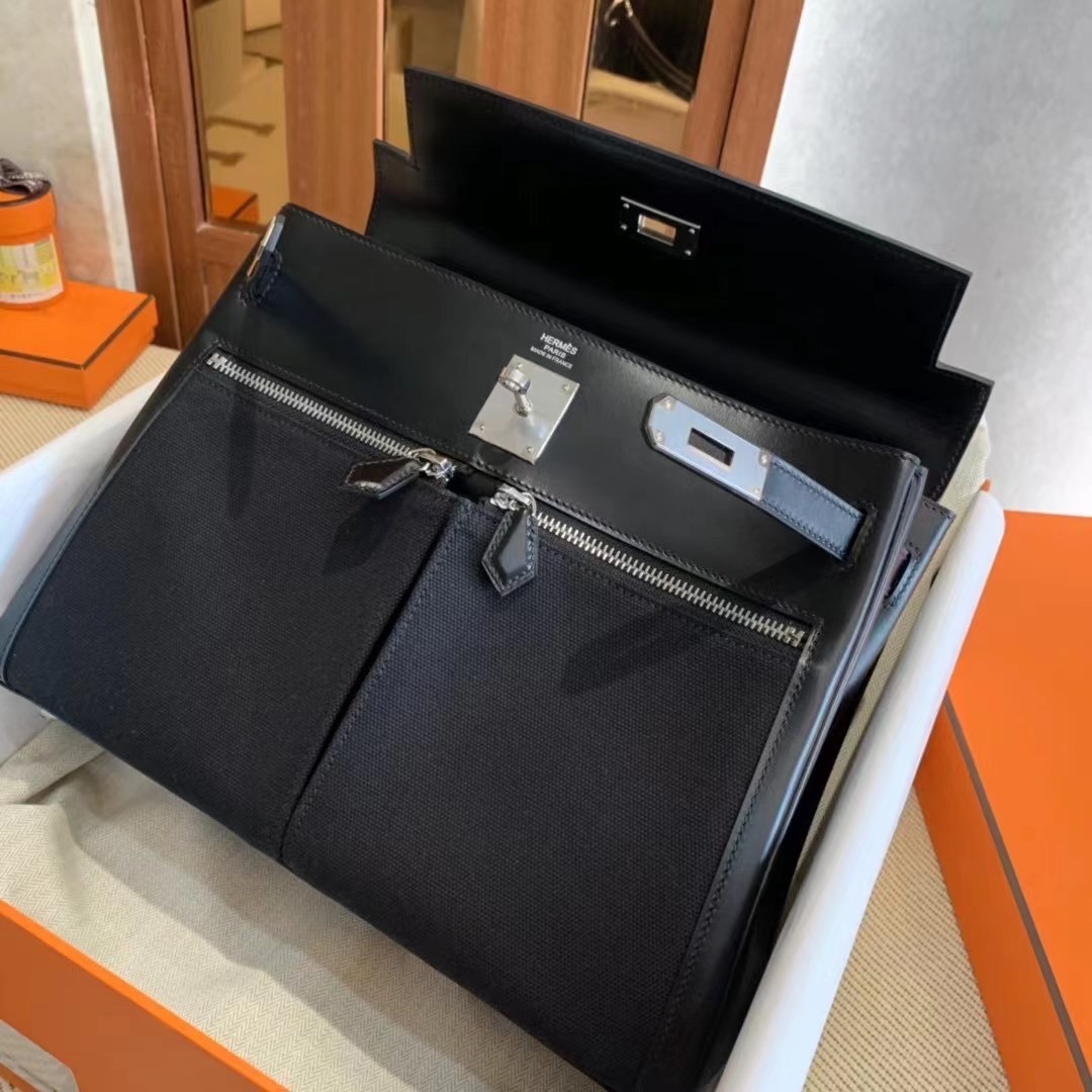 HM KL Lakis 32cm Noir 89 Veau Swift
