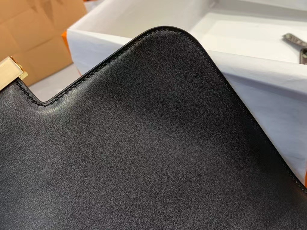 VIP一级品 constance 24cm BOX皮 CK89 Noir 黑色/金扣 代购级品质 现货