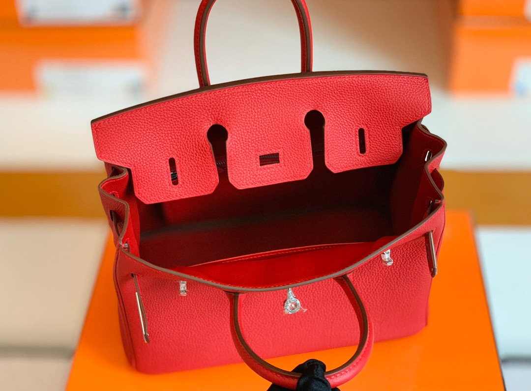 BK 25cm Q5国旗红 rouge casaque Togo皮 银扣