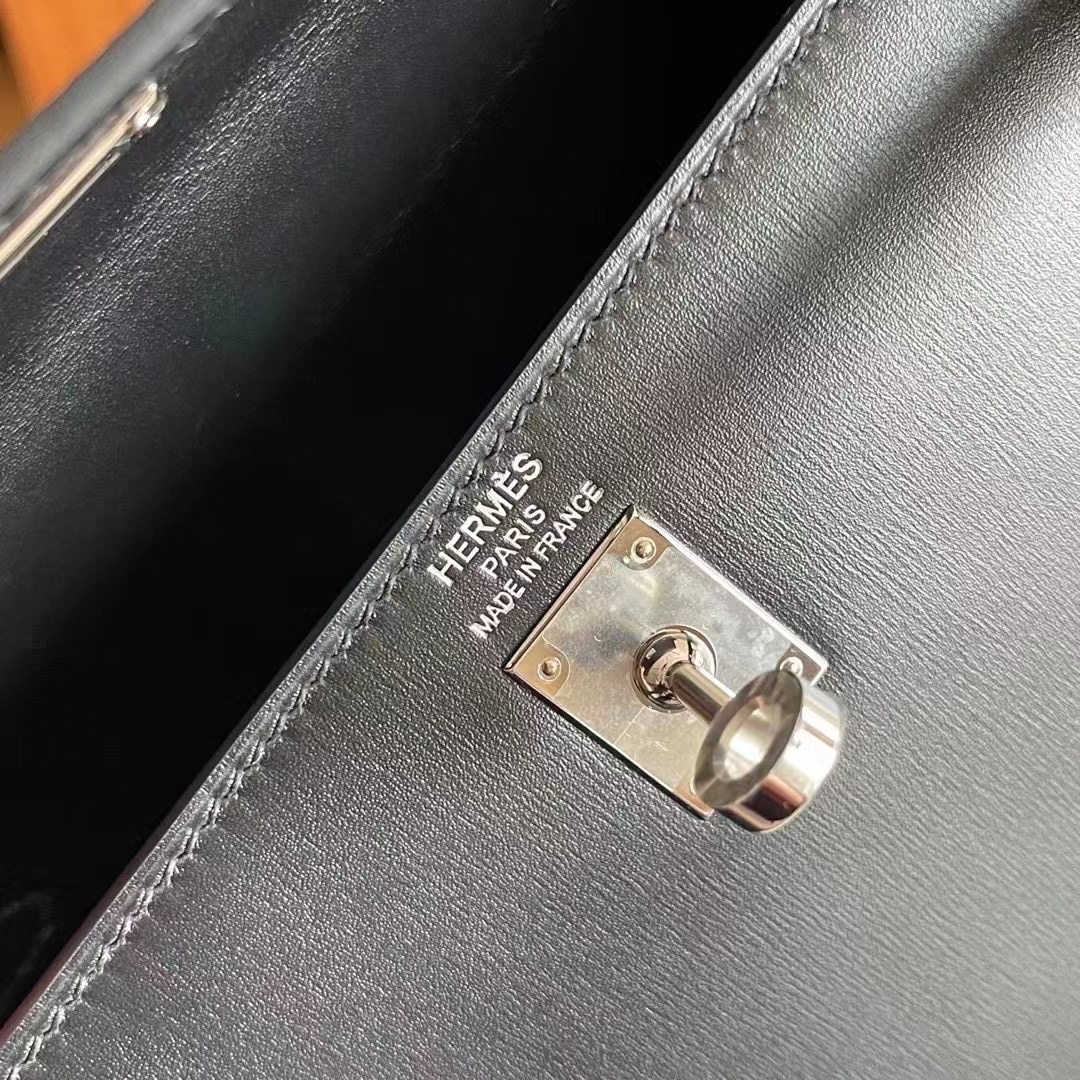 HongKong Factory HM KL 25 Box leather black