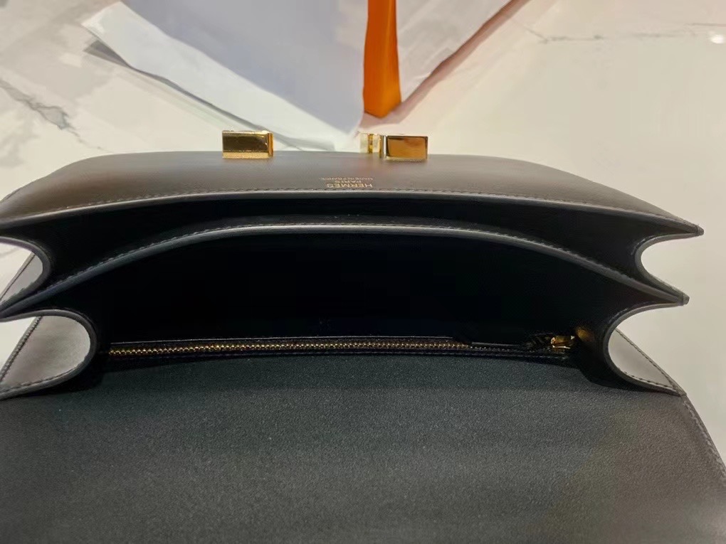 VIP一级品 constance 24cm BOX皮 CK89 Noir 黑色/金扣 代购级品质 现货