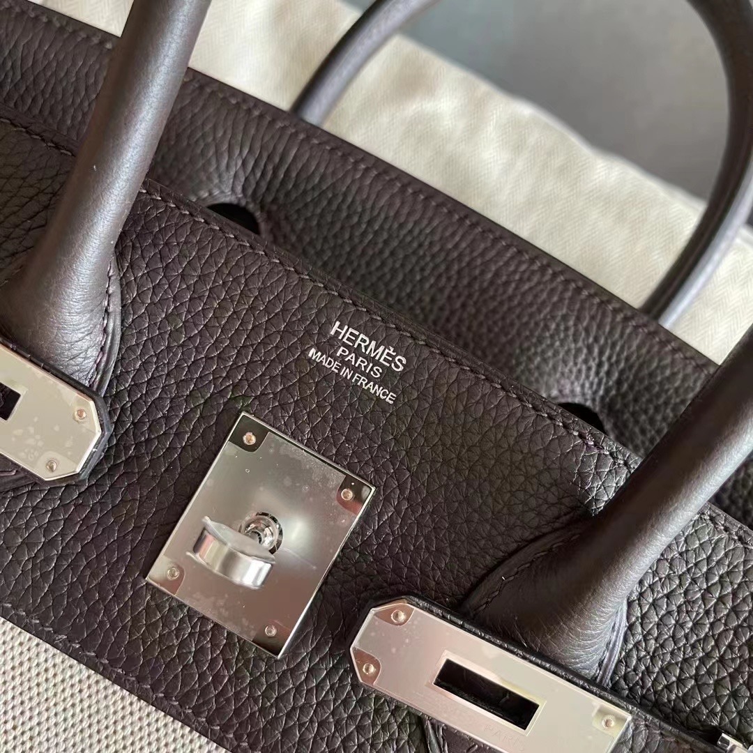 bk  30 TC 皮拼帆布  乌木色  银