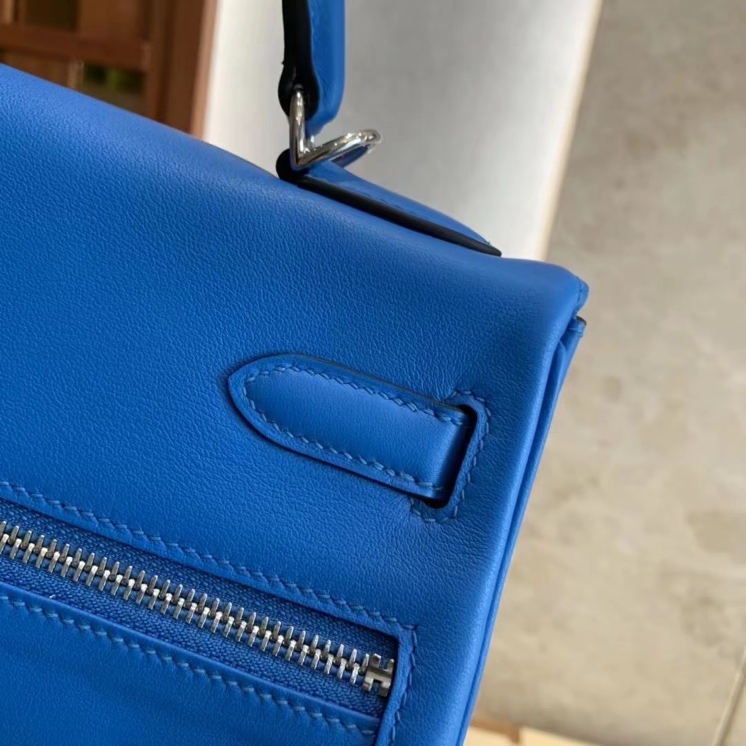 HM KL Lakis 32cm Blue Veau Swift