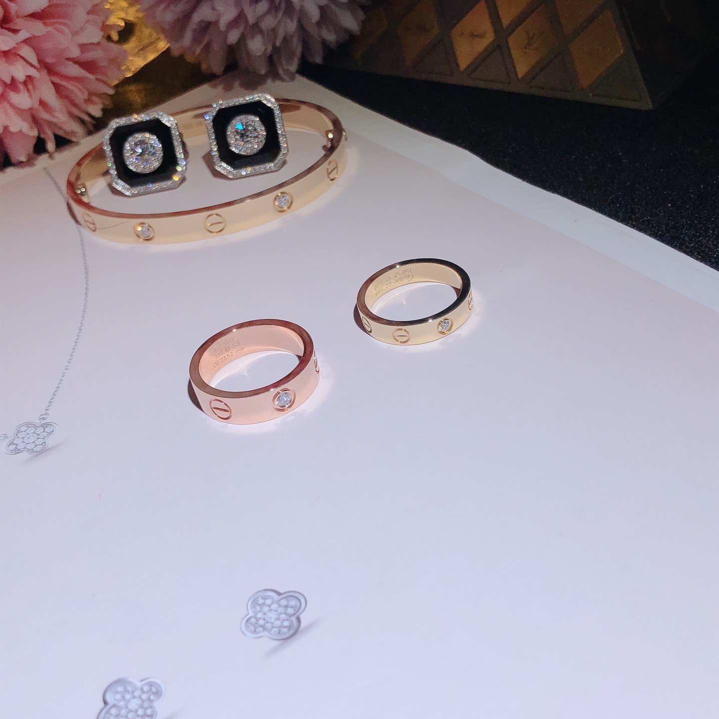 Love Bracelet and Rings