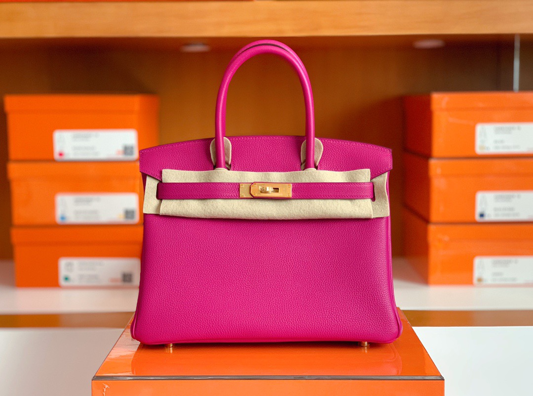 Kuwait HM BK 30cm togo皮 L3玫瑰紫 Rose purple 金扣 现货哟