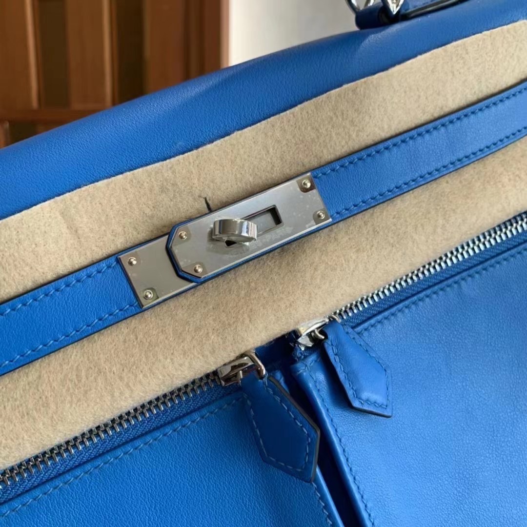 HM KL Lakis 32cm Blue Veau Swift