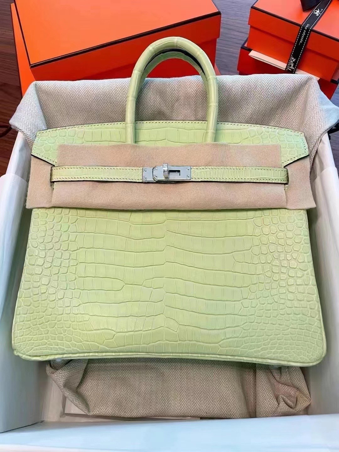 HM BK 25 R9 Jaune Bourgeon 嫩芽黄 倒V澳洲湾鳄