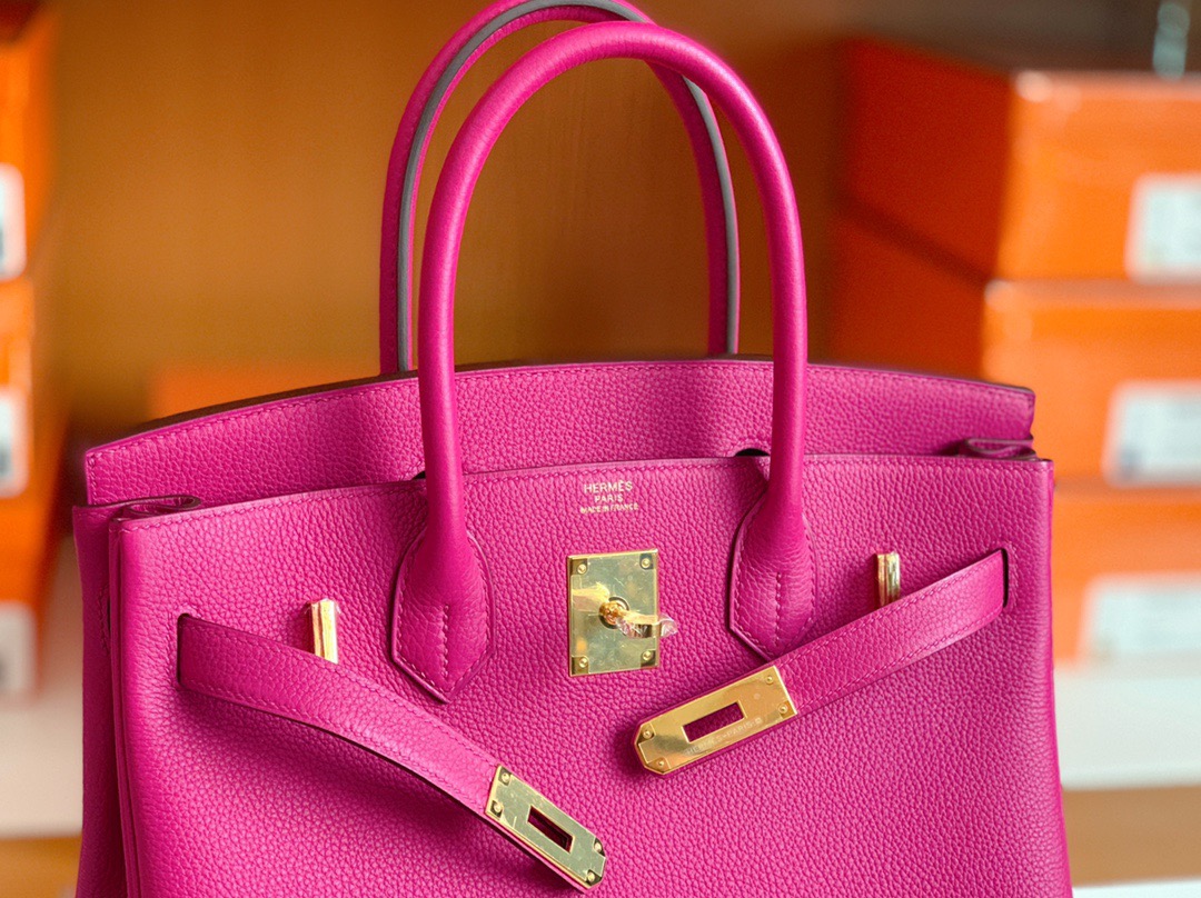 Kuwait HM BK 30cm togo皮 L3玫瑰紫 Rose purple 金扣 现货哟