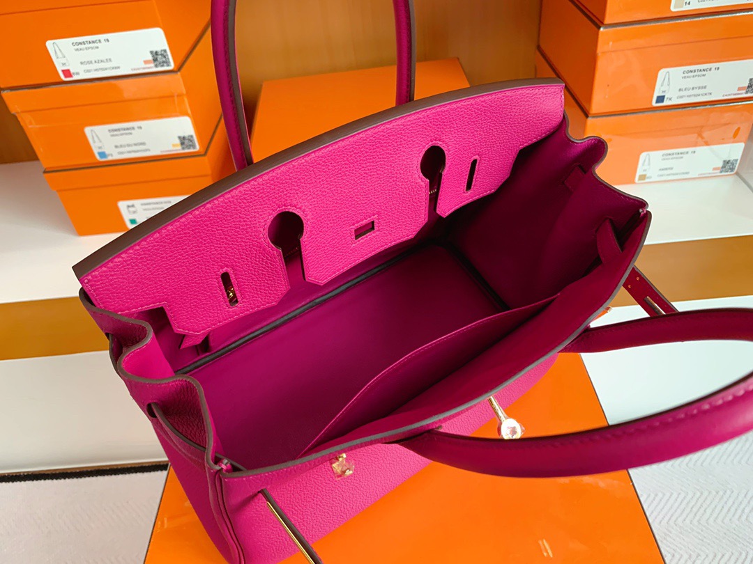 Kuwait HM BK 30cm togo皮 L3玫瑰紫 Rose purple 金扣 现货哟