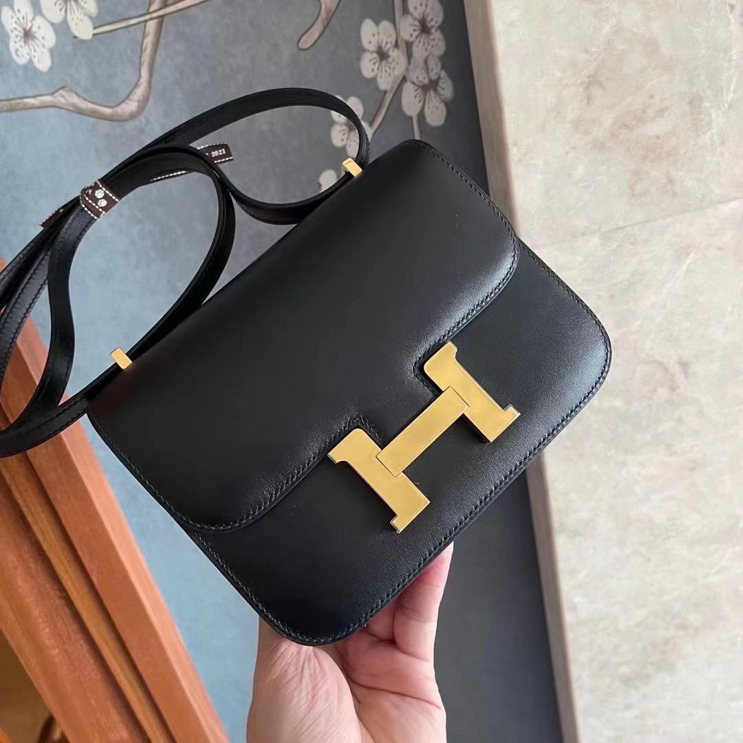 Dubai hm constance  19 Box leather 89 noir ghw 黑金