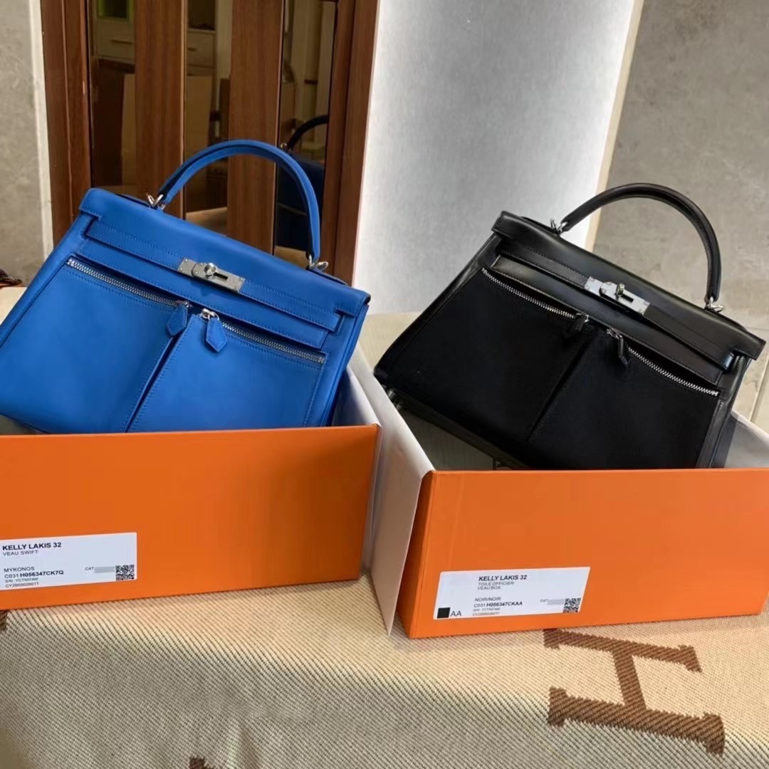 HM KL Lakis 32cm Noir 89 Veau Swift