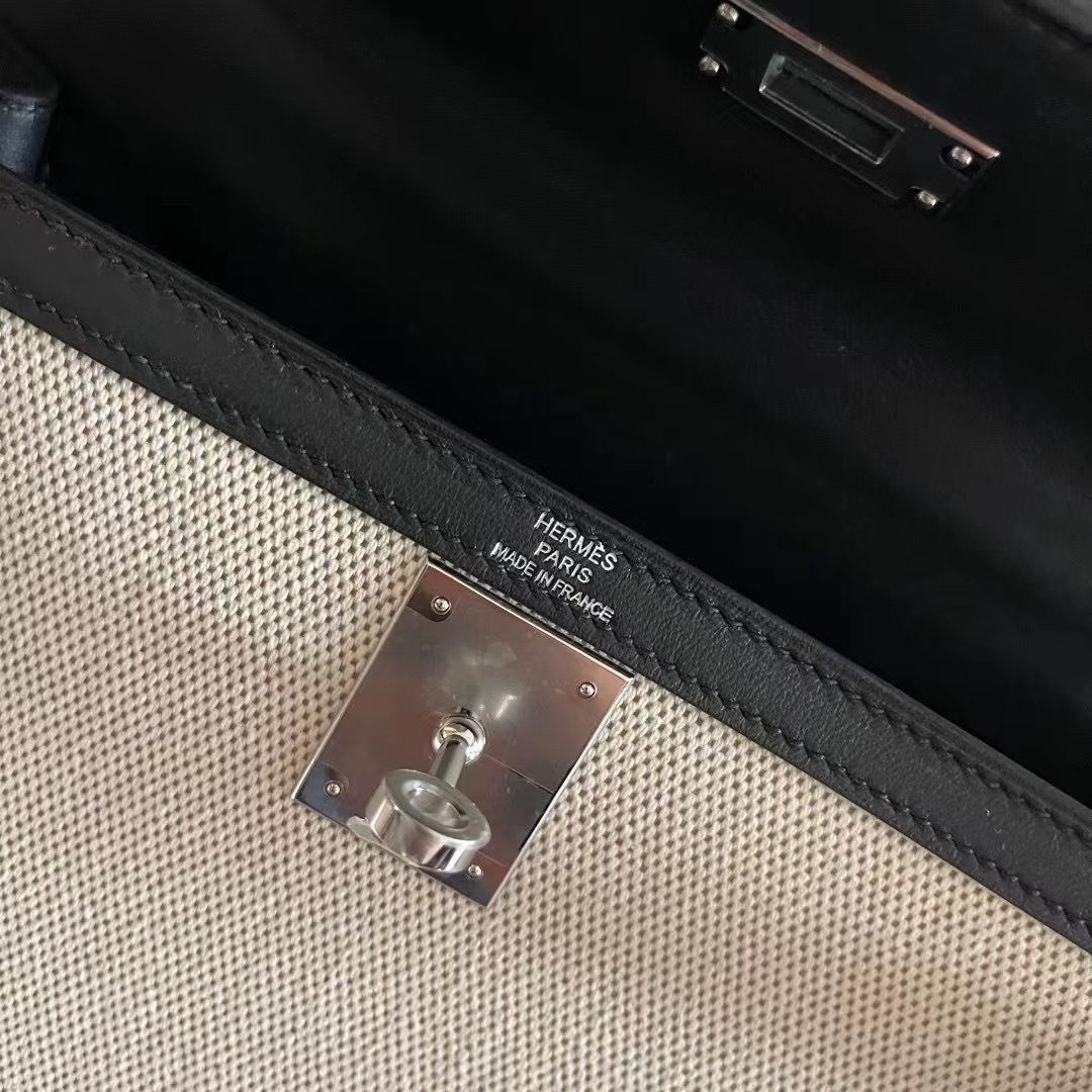 KL 28cm Swift拼帆布  黑银