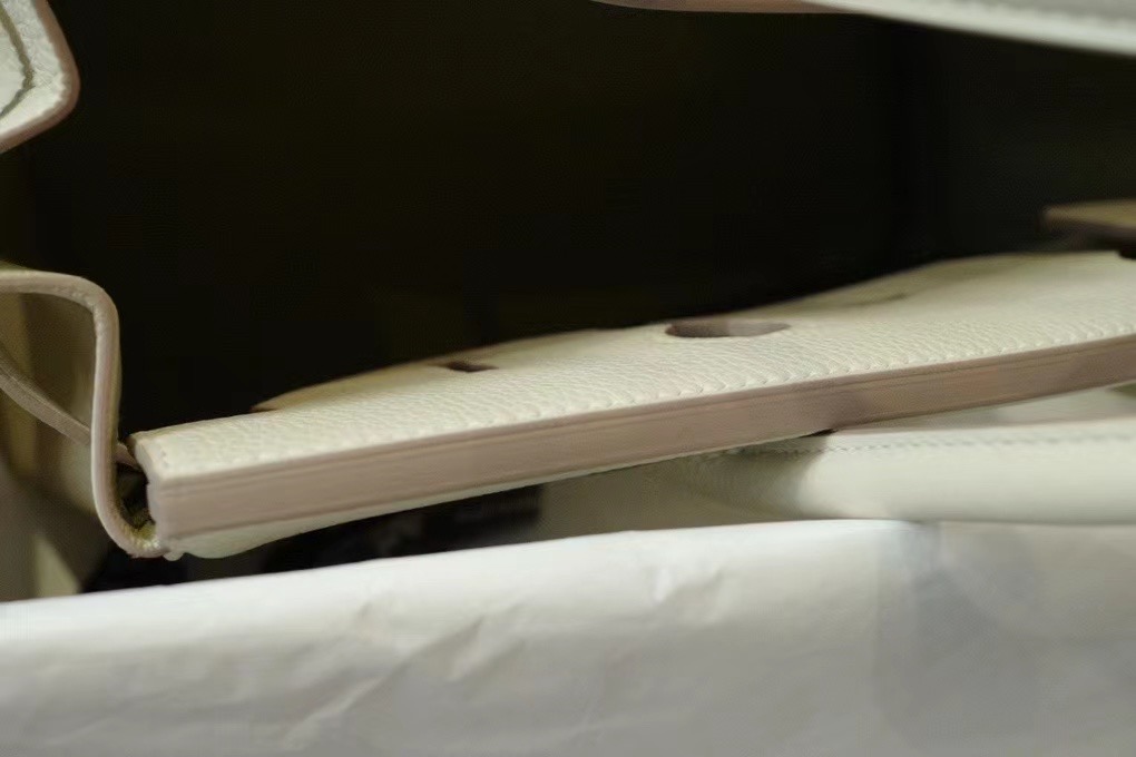 VIP一级品 BK 30cm togo 10 Craie 奶昔白/银扣 手工缝制 臻品鉴赏