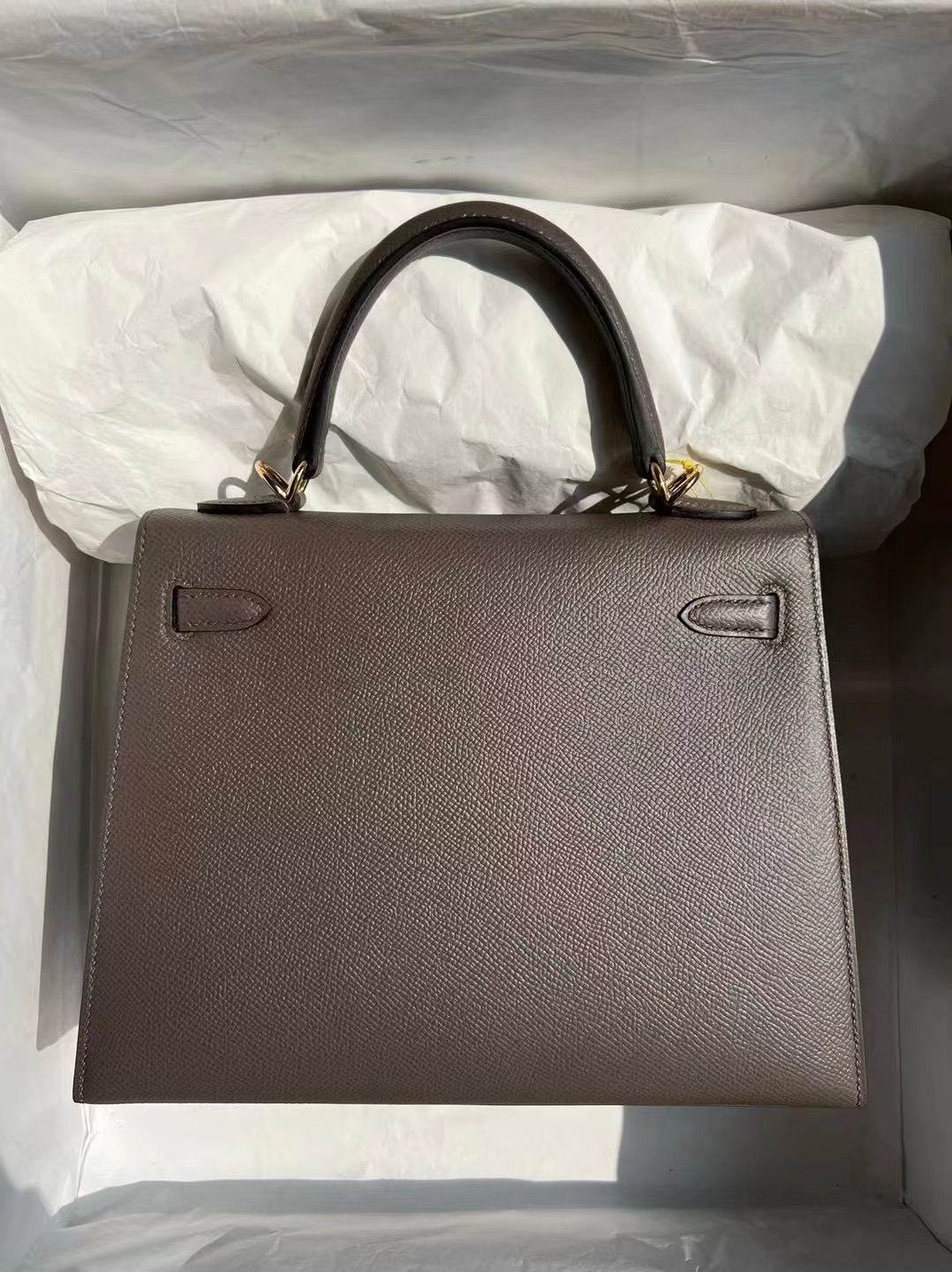 KL 25cm Epsom 8F Etain 锡器灰 金扣 全手工蜜蜡线缝制 客定出