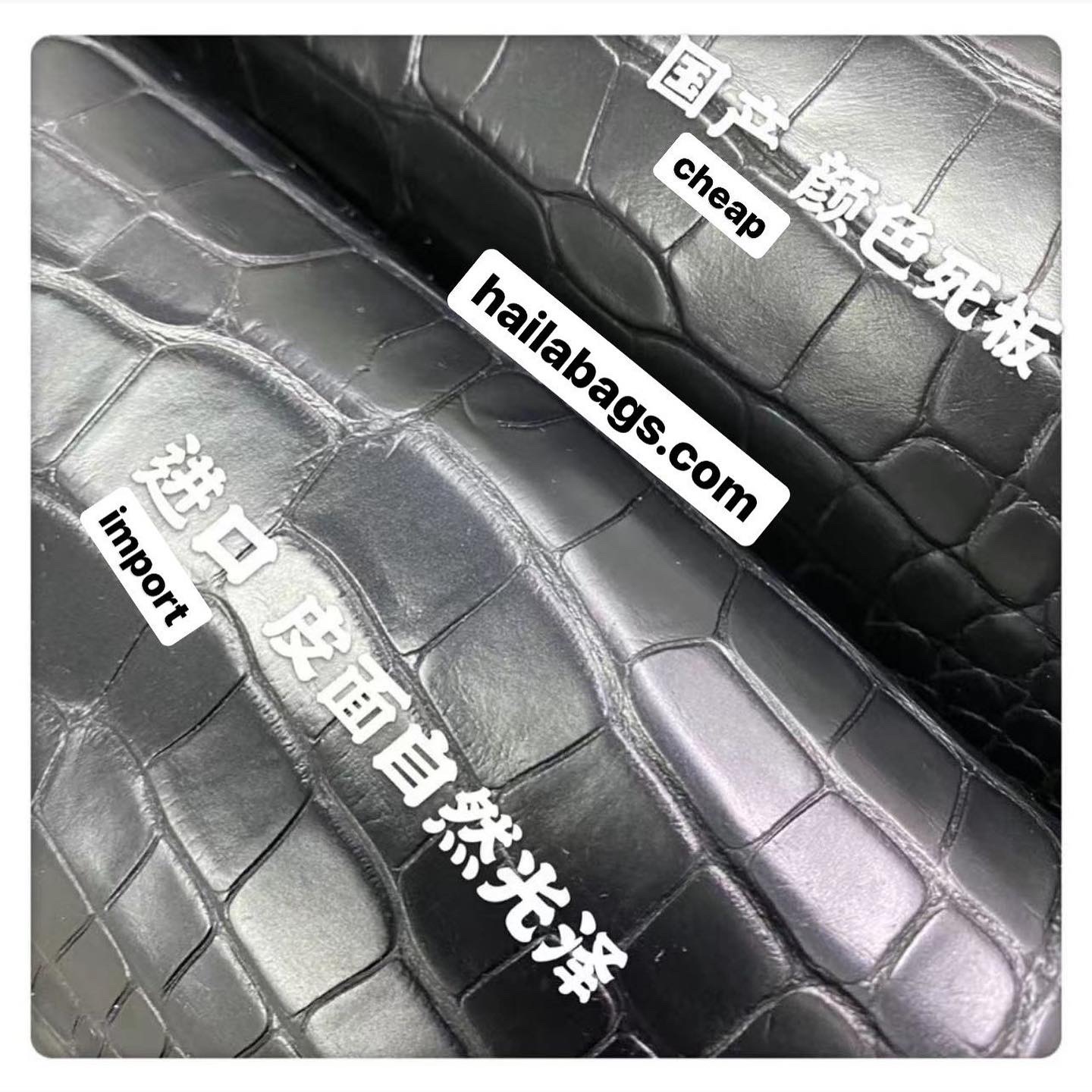 Crocodile leather from my factory