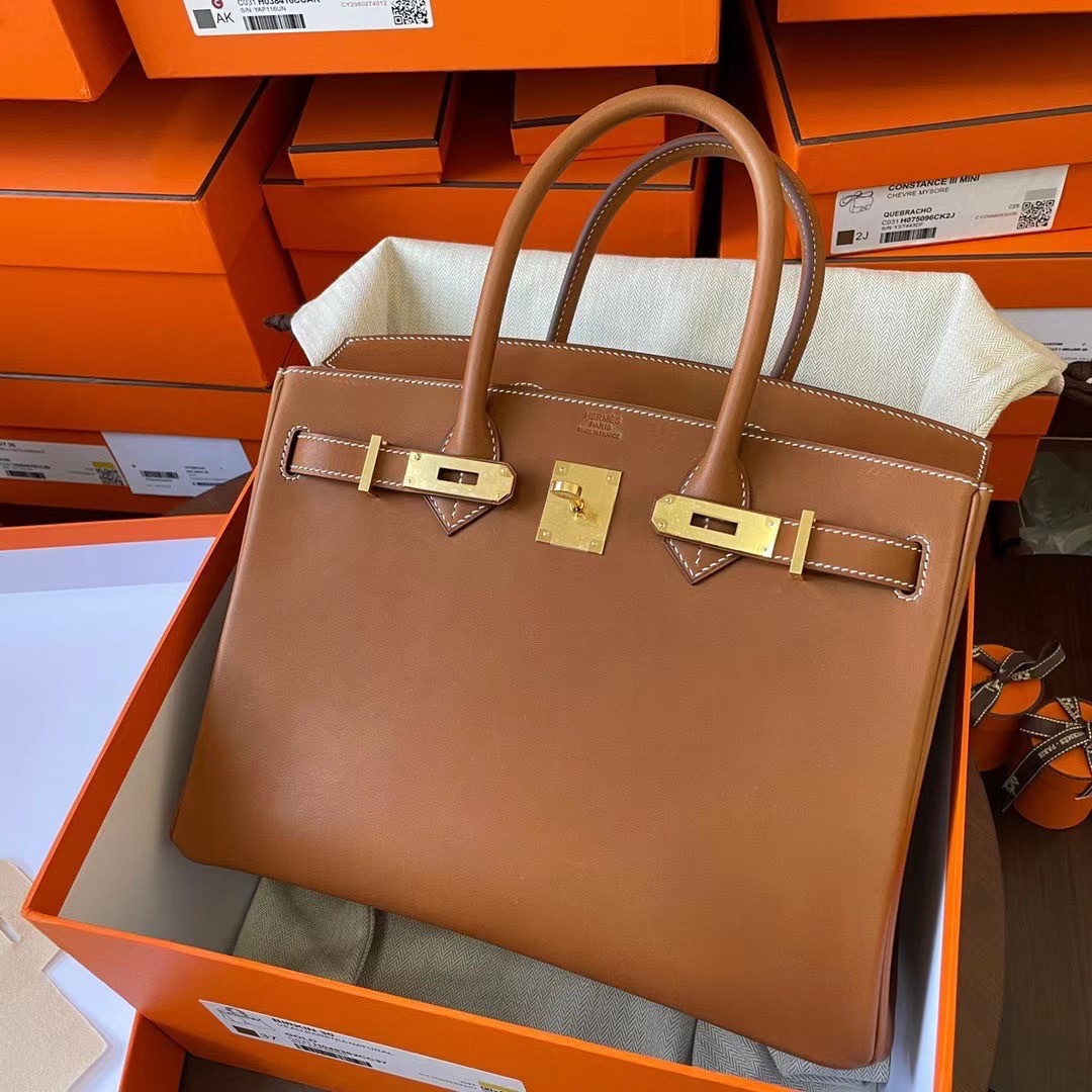 Qatar shop hm BK 30cm Barenia 34自然色马鞍皮 金扣