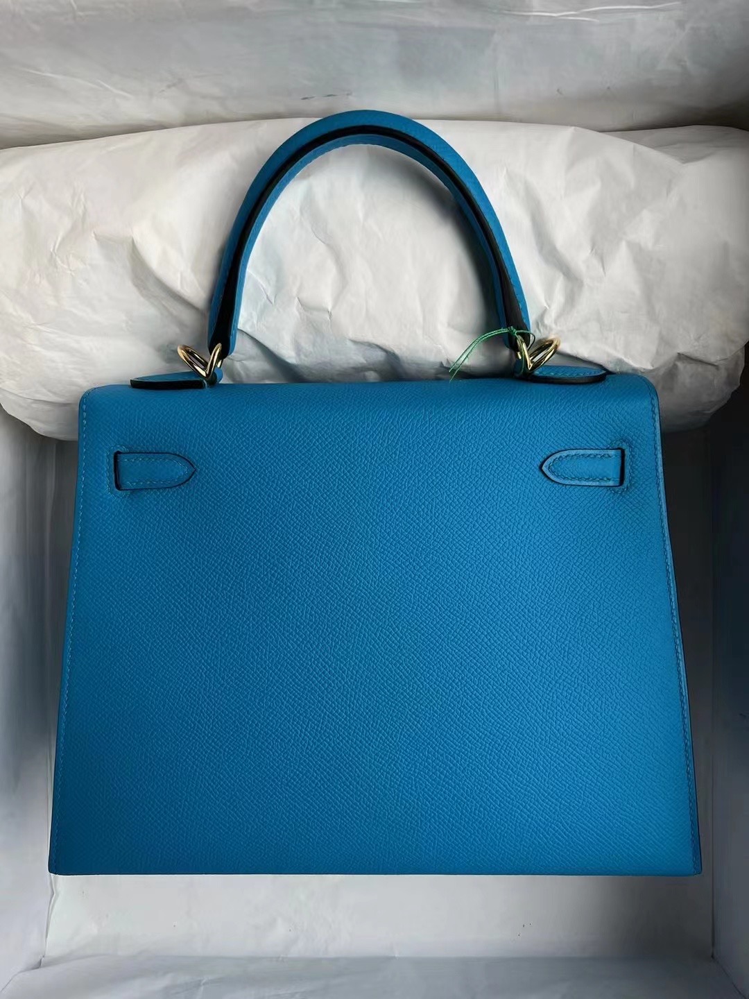 KL 25cm Epsom 0F Bleu frida 弗里达蓝 金扣 全手工蜜蜡线缝制 客定出✈️