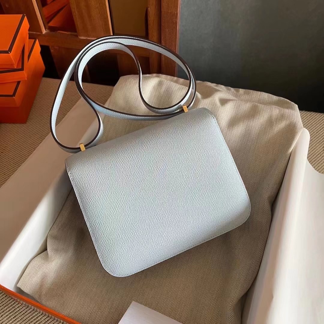 Boston USA HM Constance mini Epsom T0 Blue Brume 雾蓝色