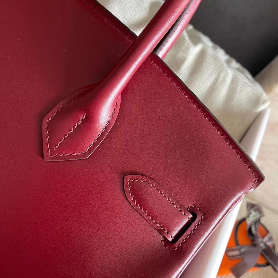BK 30 Box 55 Rouge H 爱马仕红  金