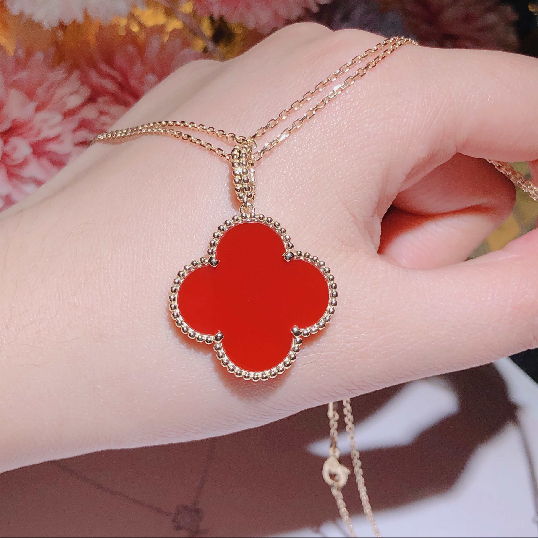 Magic Alhambra long necklace, 1 motif