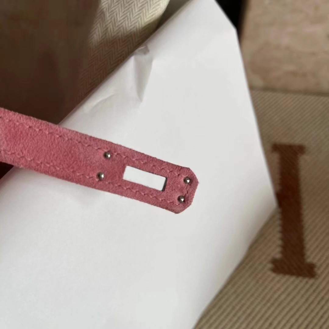 BK  25 suede 麂皮 1Q Rose Confetti 玫瑰粉 银
