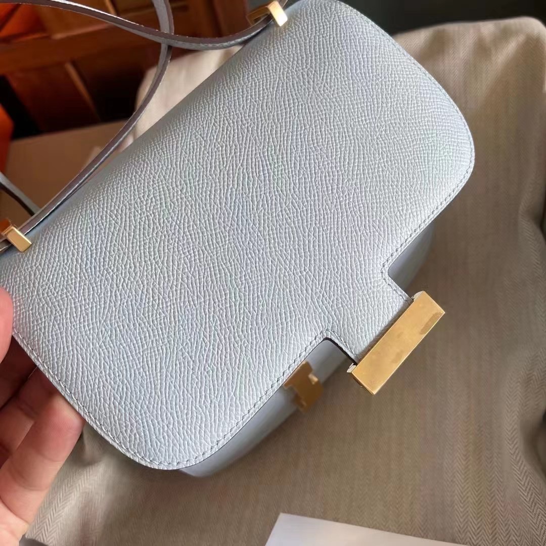 Boston USA HM Constance mini Epsom T0 Blue Brume 雾蓝色