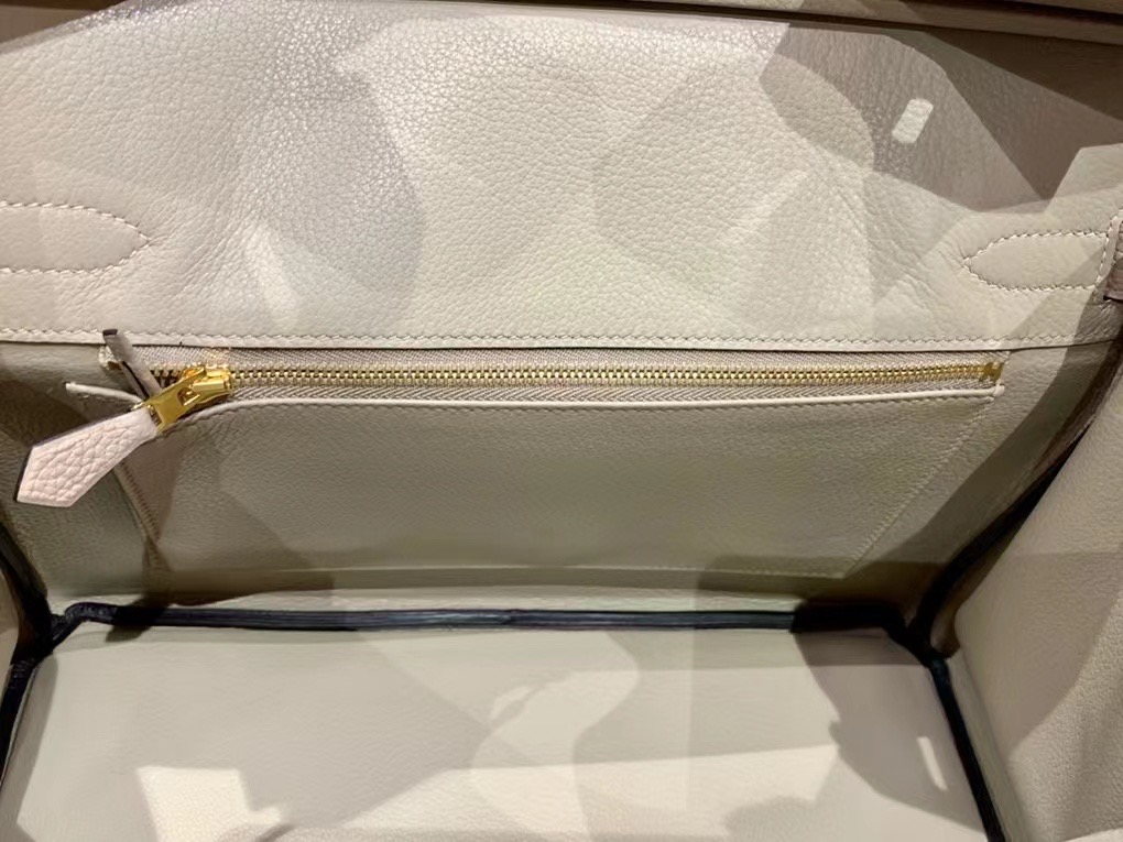 VIP一级品 BK 30cm togo  gris tourterelle 斑鸠灰/金扣 手工缝制