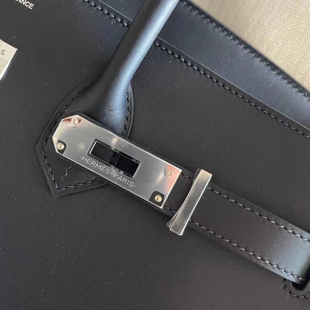 BK35 黑色Jonathan 银扣，89 Noir PHW 一级手工缝制