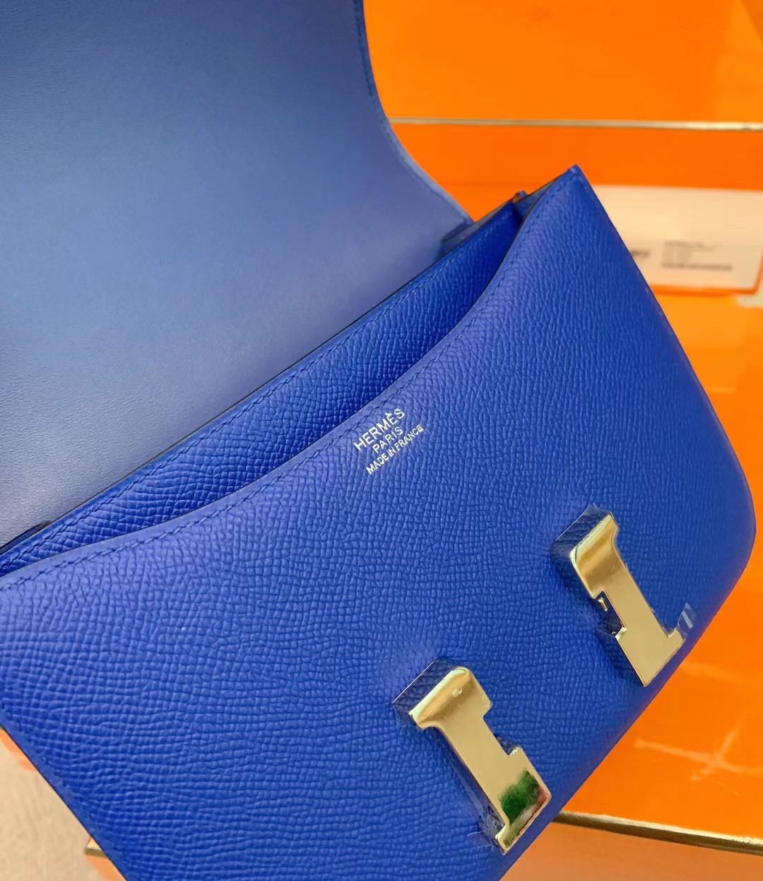 Malaysia HM Price Constance Epsom I7琉璃蓝 Blue zellige 金扣