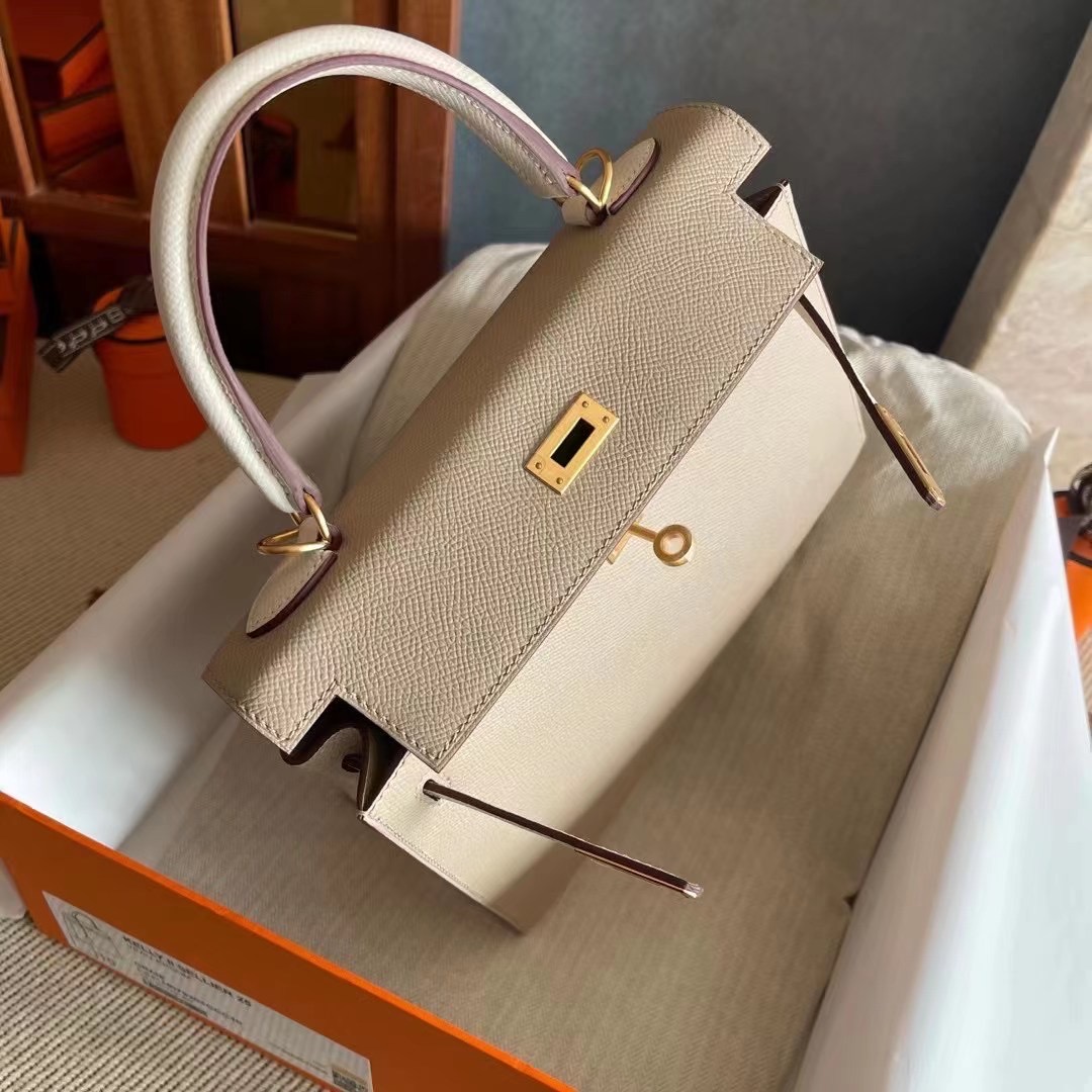 Qatar Doha HM KL 25cm Epsom S2 Trench 风衣灰 10 Craie