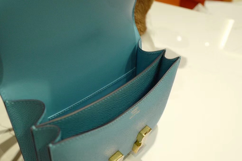 VIP一级品 constance 19cm EP皮 马卡龙色/珐琅扣 手工缝制 臻品鉴赏