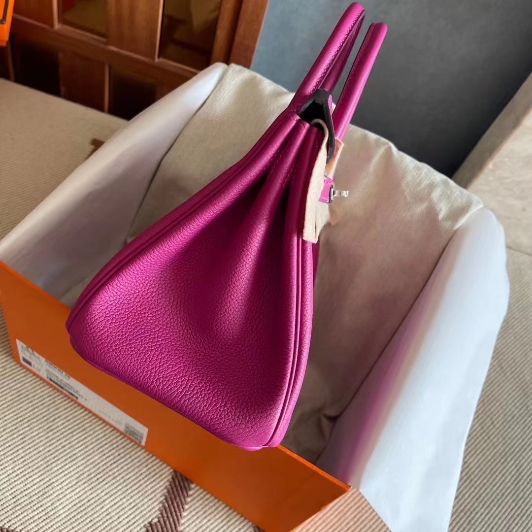Dubai HM BK 25cm Togo皮 L3玫瑰紫 Rose purple 银扣 现货哟