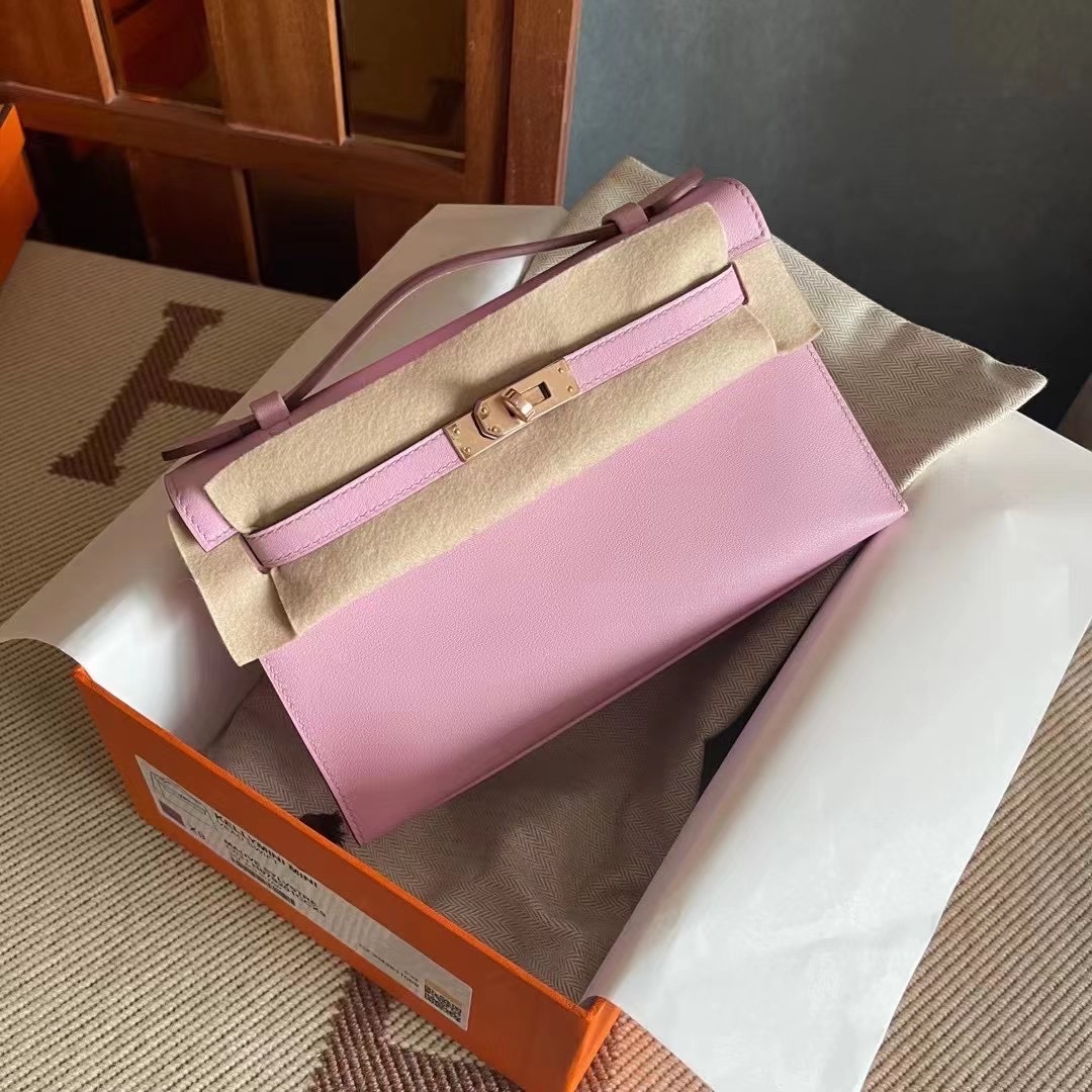 KL pochette swift X9 MauvsSyleestre 锦葵紫 玫瑰金