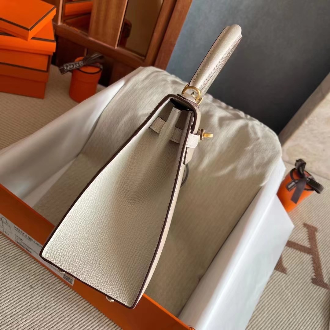 Qatar Doha HM KL 25cm Epsom S2 Trench 风衣灰 10 Craie
