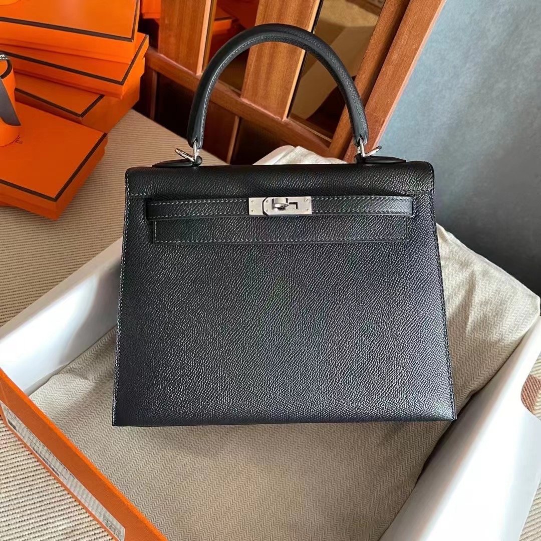 Kuwait HM KL 25cm 89 Noir Epsom PHW