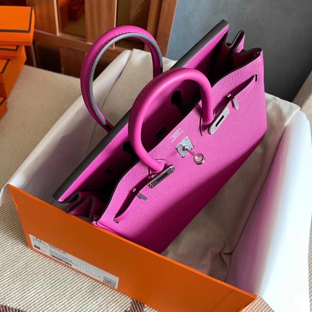 Dubai HM BK 25cm Togo皮 L3玫瑰紫 Rose purple 银扣 现货哟
