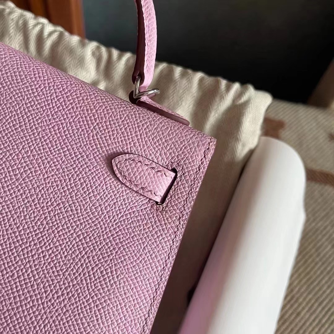 Hong Kong Bags HM kl mini X9锦葵紫 MauvsSyleestre，新粉色，Epsom皮
