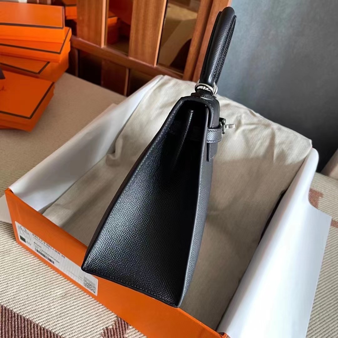 Kuwait HM KL 25cm 89 Noir Epsom PHW