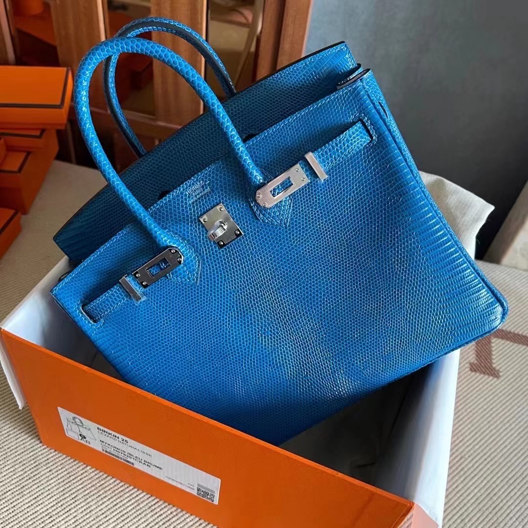 Vietnam Hanoi HM BK 25cm Lizard 7Q 希腊蓝 Blue Mykonos / Blue Brume