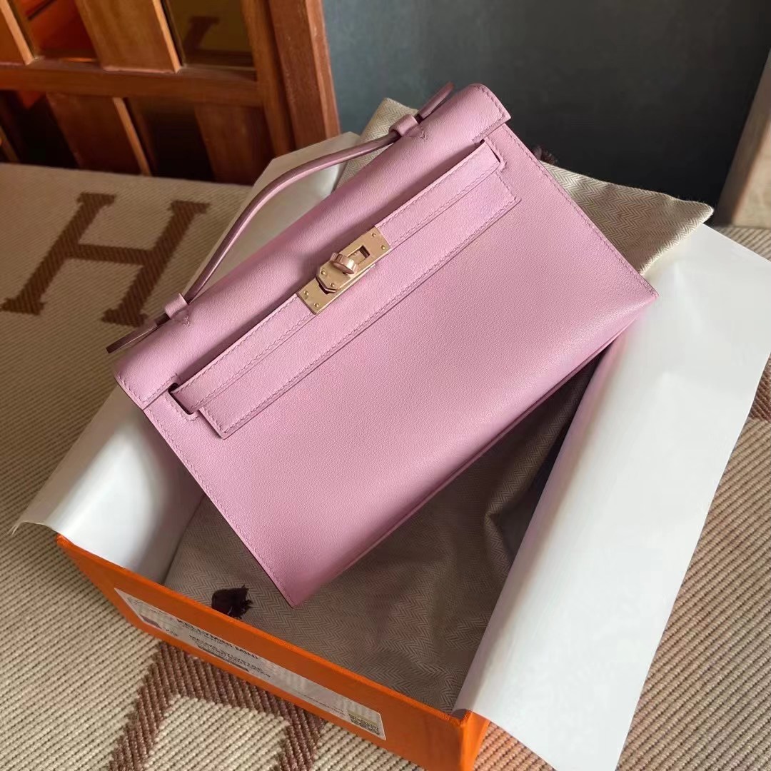 KL pochette swift X9 MauvsSyleestre 锦葵紫 玫瑰金