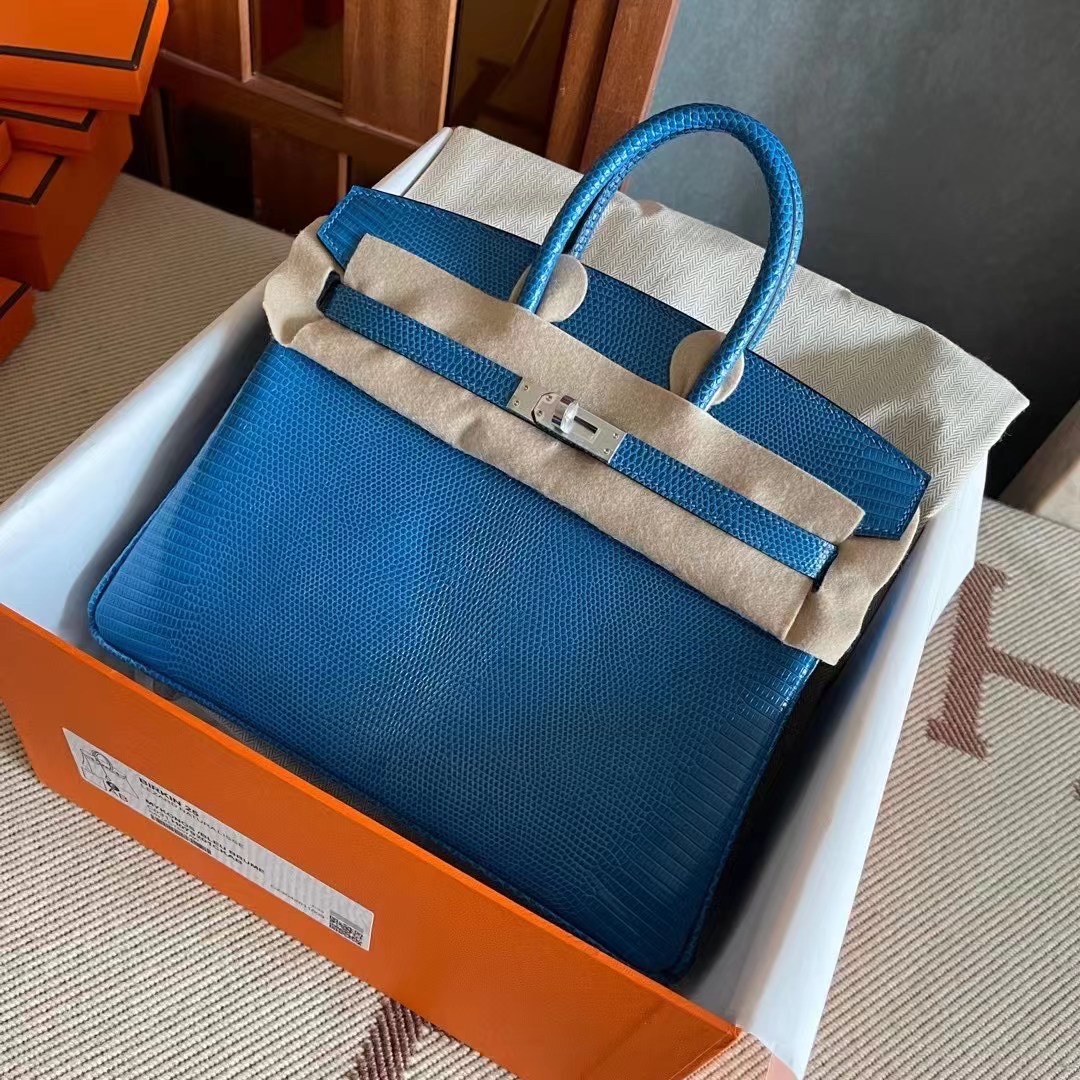 Vietnam Hanoi HM BK 25cm Lizard 7Q 希腊蓝 Blue Mykonos / Blue Brume
