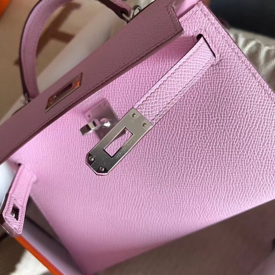 Hong Kong Bags HM kl mini X9锦葵紫 MauvsSyleestre，新粉色，Epsom皮