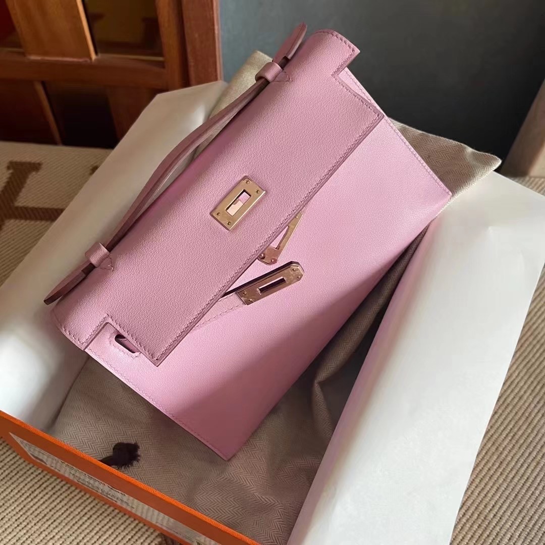 KL pochette swift X9 MauvsSyleestre 锦葵紫 玫瑰金
