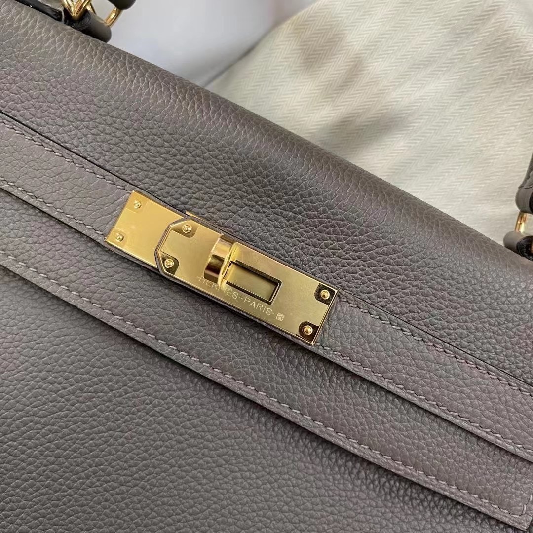 Kuwait HM KL 25cm Togo 8F Etain 锡器灰 金扣
